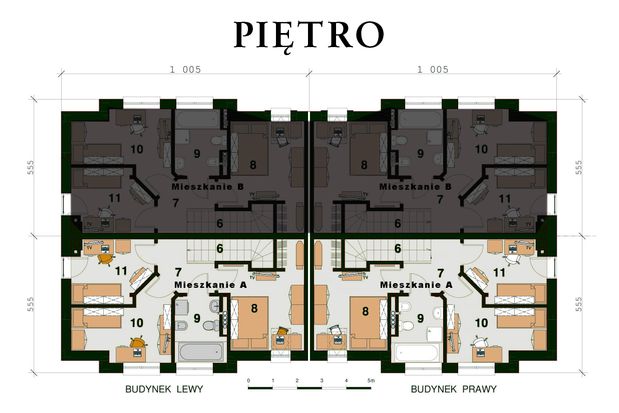 Plan mieszkania Osiedle Leśny Strumyk - typ A